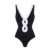 Black V-neck Swimsuit